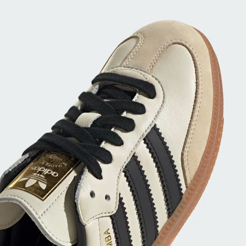 Women's Adidas Samba OG Shoes - Cream White/Core Black/Sand Strata