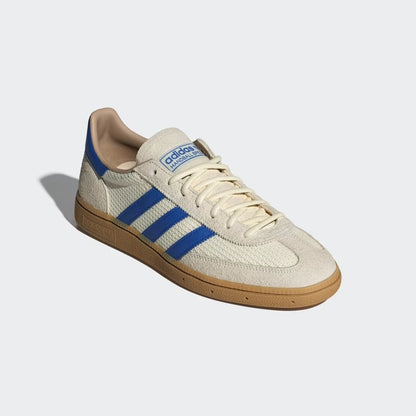 Men's Adidas Handball Spezial Shoes - Cream White/Blue/Warm Sandstone