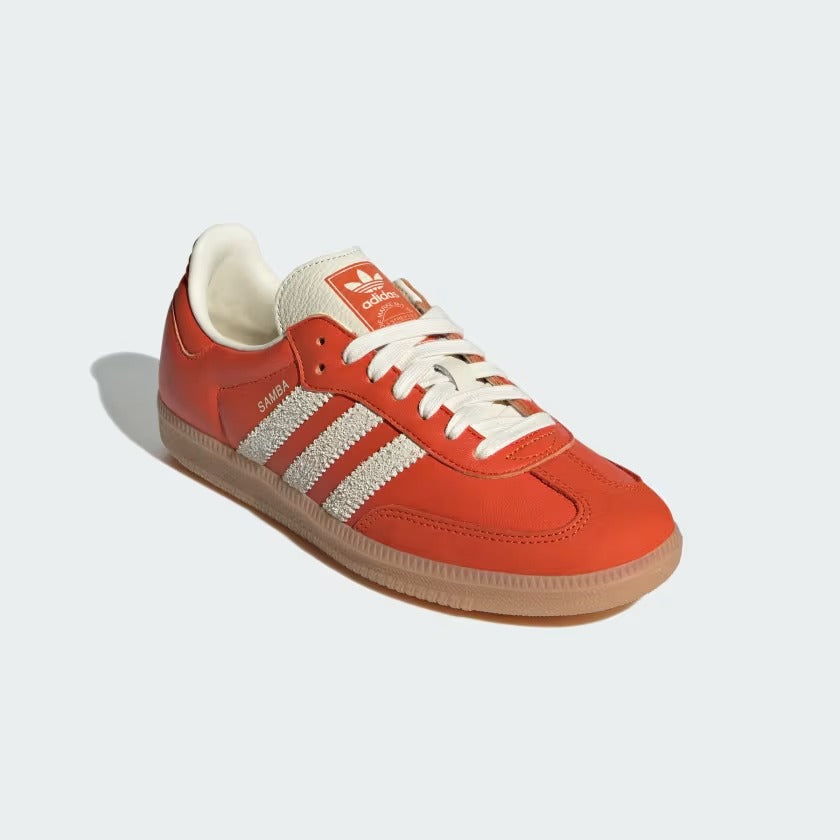 Women's Adidas Samba OG Shoes - Collegiate Orange/Cream White/Gum