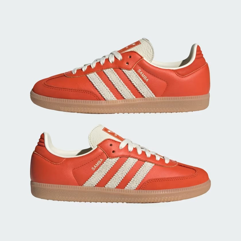 Women's Adidas Samba OG Shoes - Collegiate Orange/Cream White/Gum