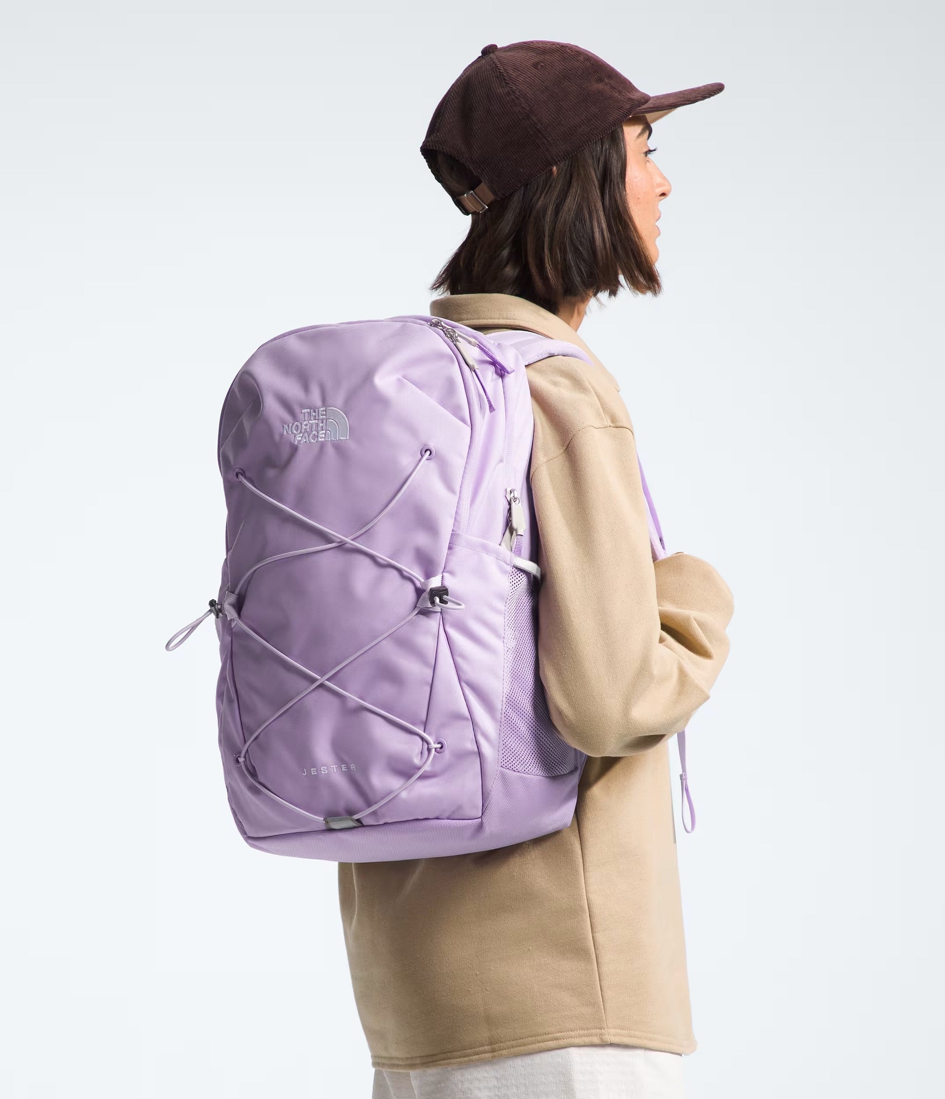 jester north face backpack pink The North Face Women's Jester Backpack: Lite Lilac/Icy Lilac/White