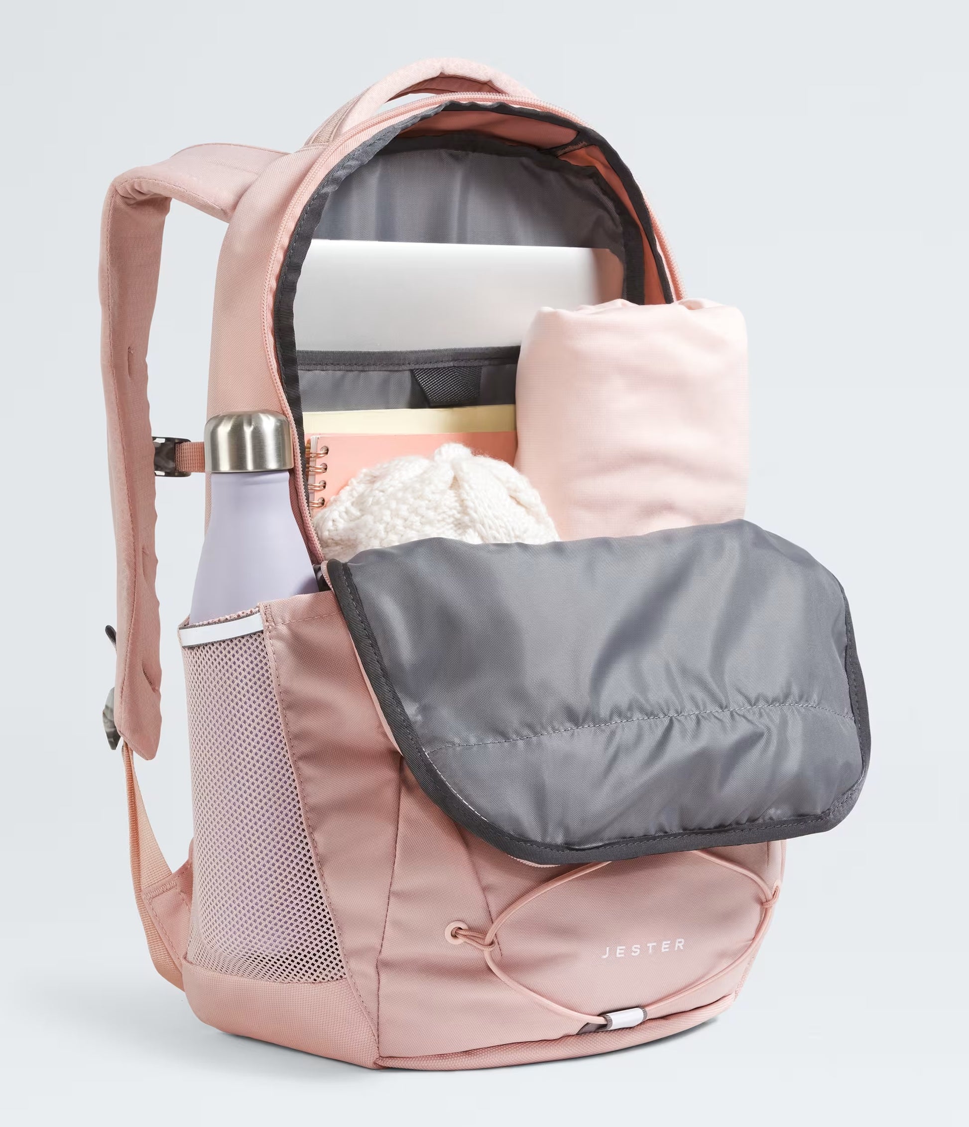 north face backpack women's pink The North Face Women's Jester Backpack: Pink Moss