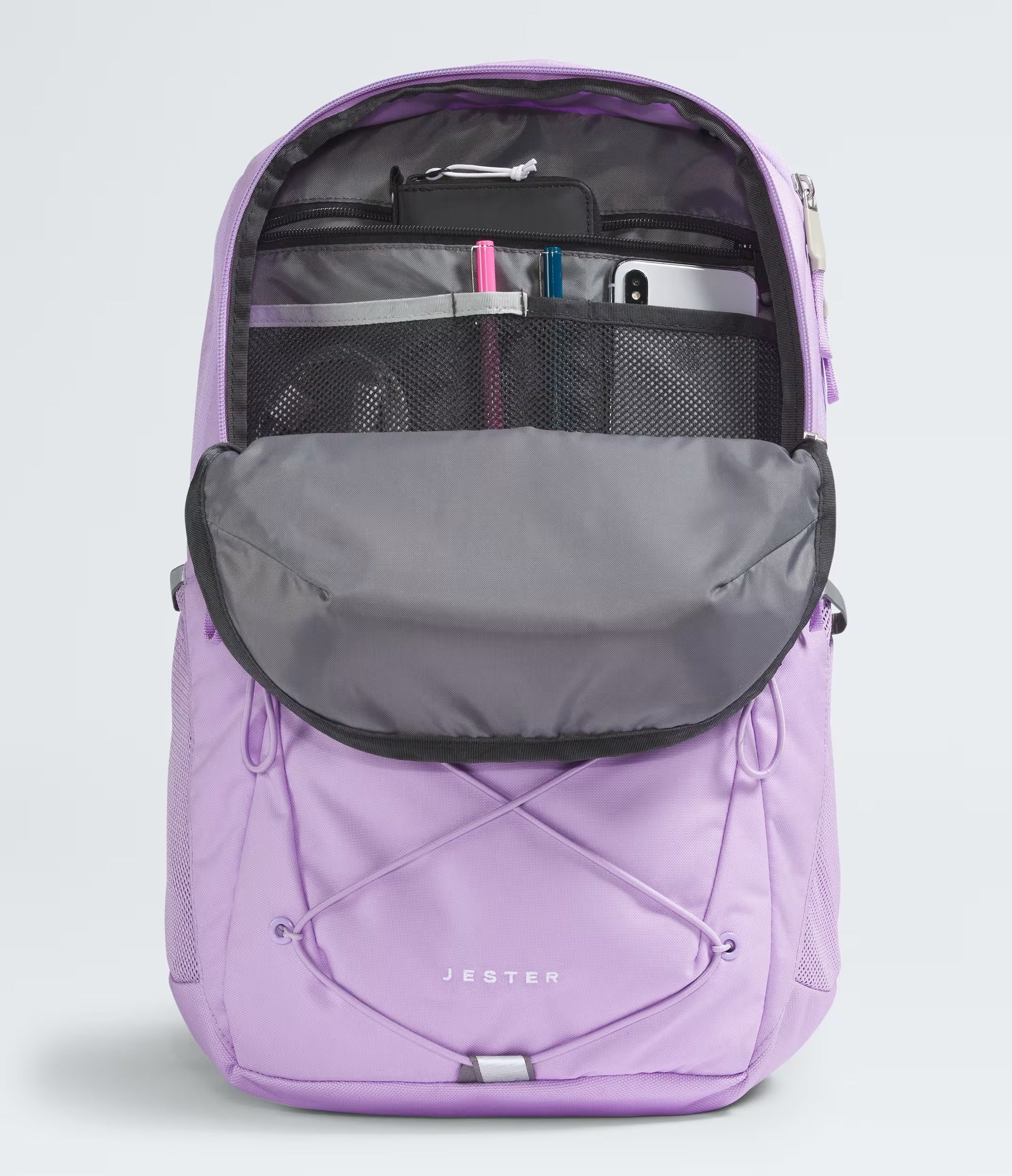 The North Face Women's Jester Backpack: Lite Lilac/Icy Lilac/White The North Face Women's Jester Backpack: Lite Lilac/Icy Lilac/White