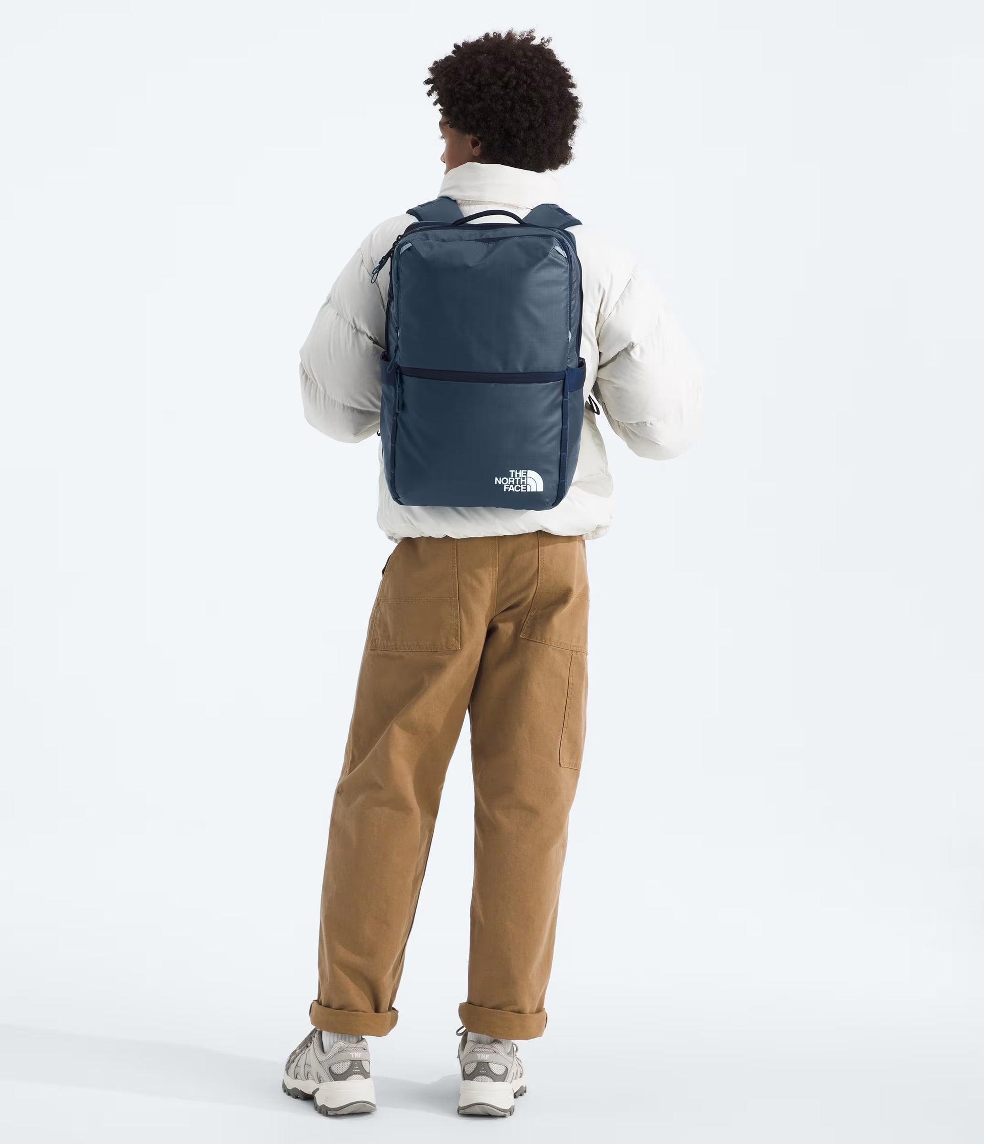 The North Face Base Camp Voyager Daypack: Shady Blue/Summit Navy The North Face Base Camp Voyager Daypack: Shady Blue/Summit Navy