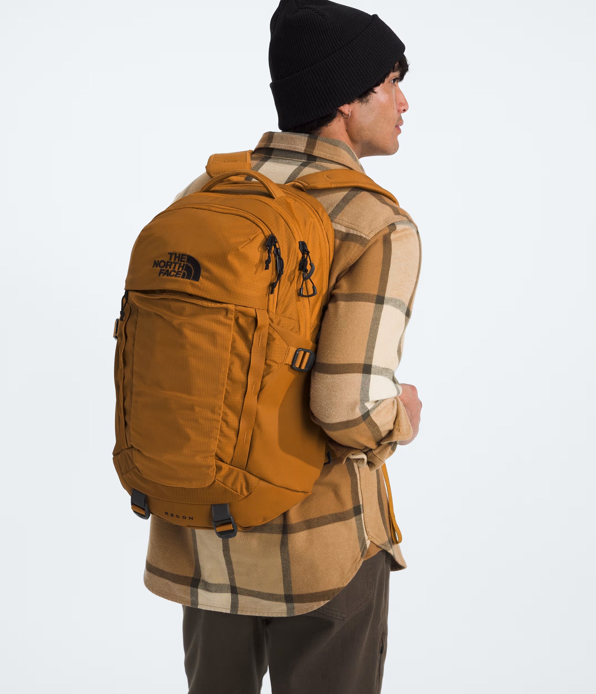 north face backpack with pockets The North Face RECON Backpack: TIMBER TAN