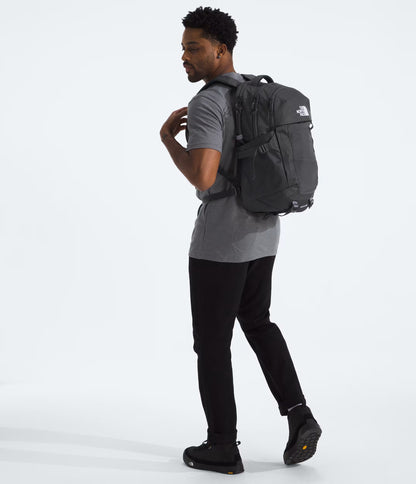 all black north face backpack The North Face RECON Backpack: Asphalt Grey Light Heather/Black