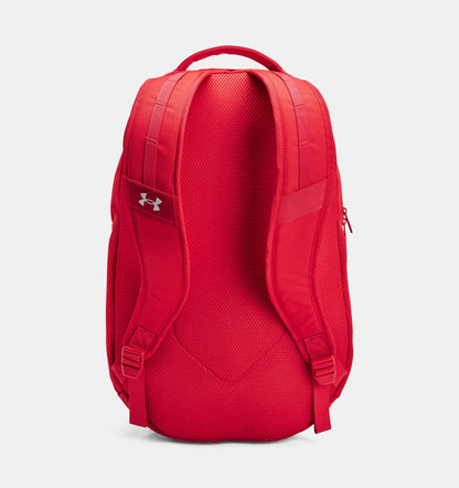 Under Armour Hustle 6.0 Backpack - Red/Metallic Silver