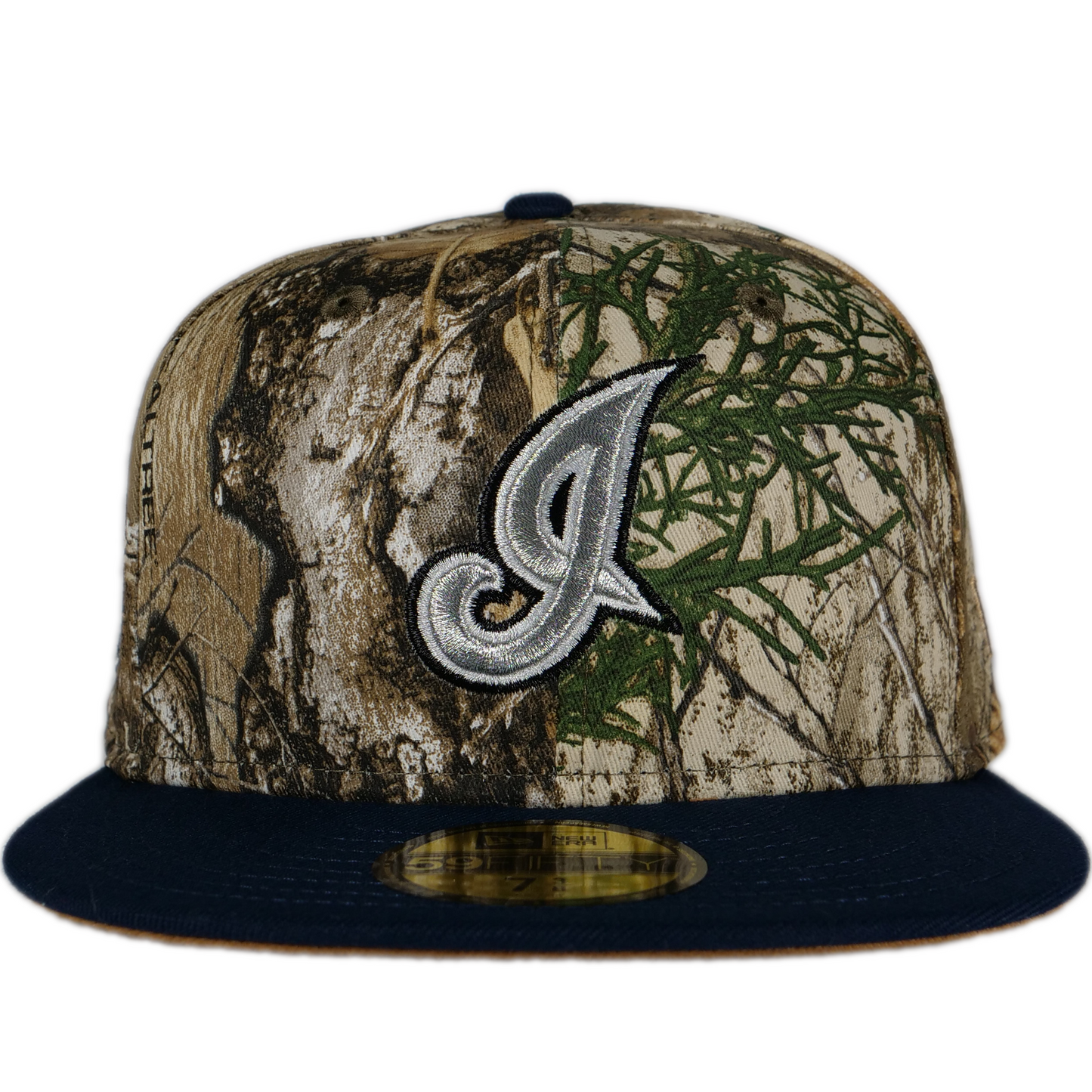 New Era Cleveland Indians 59FIFTY Fitted Hat - Camo/ Navy Blue/ Khaki