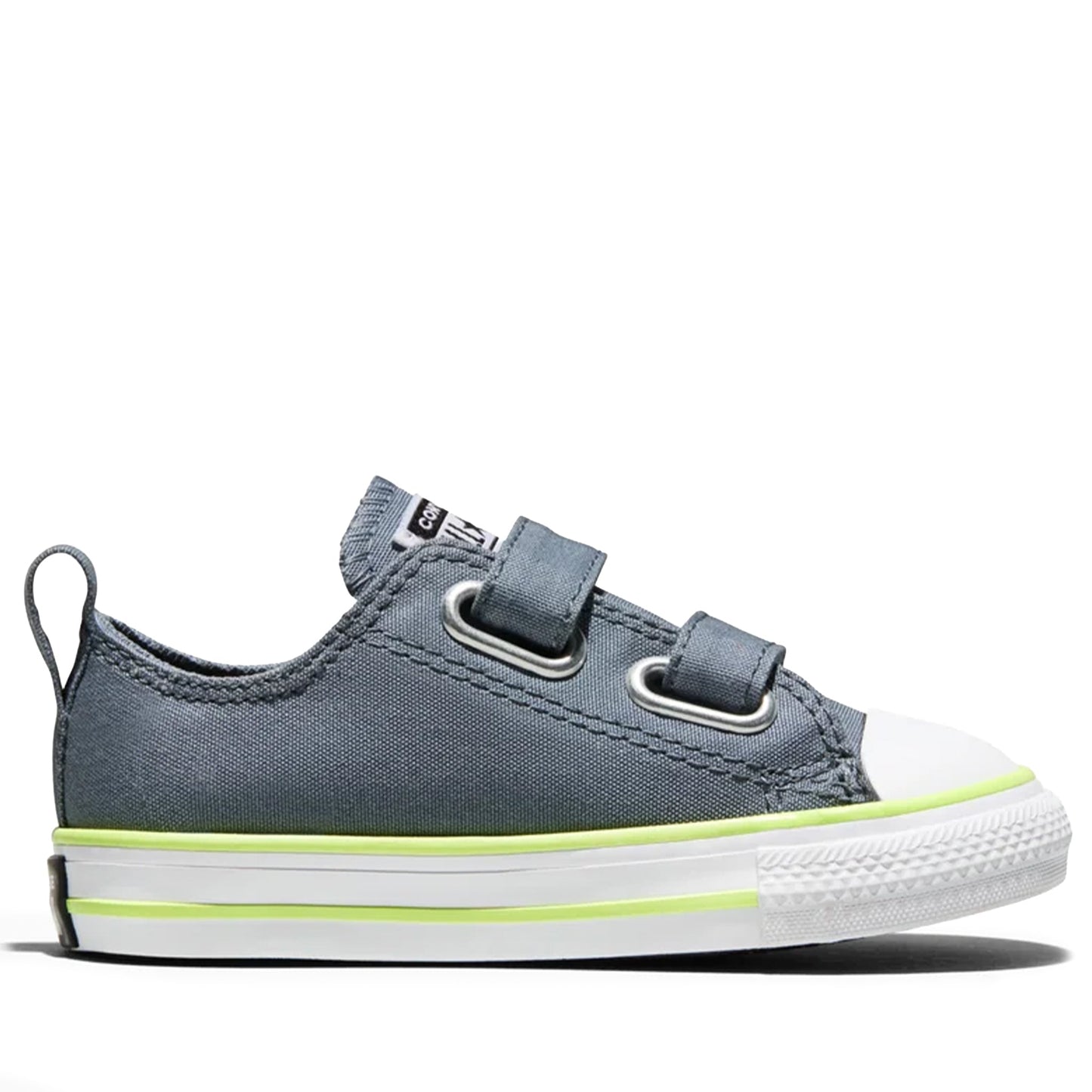 Infants Converse Chuck Taylor All Star 2V OX - Grey New World / Neon Mantis