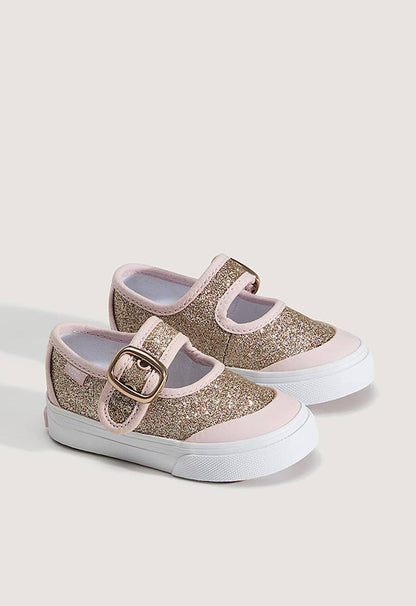 Infants Vans Mary Jane - Glitter Gold / Pale Petal Pink
