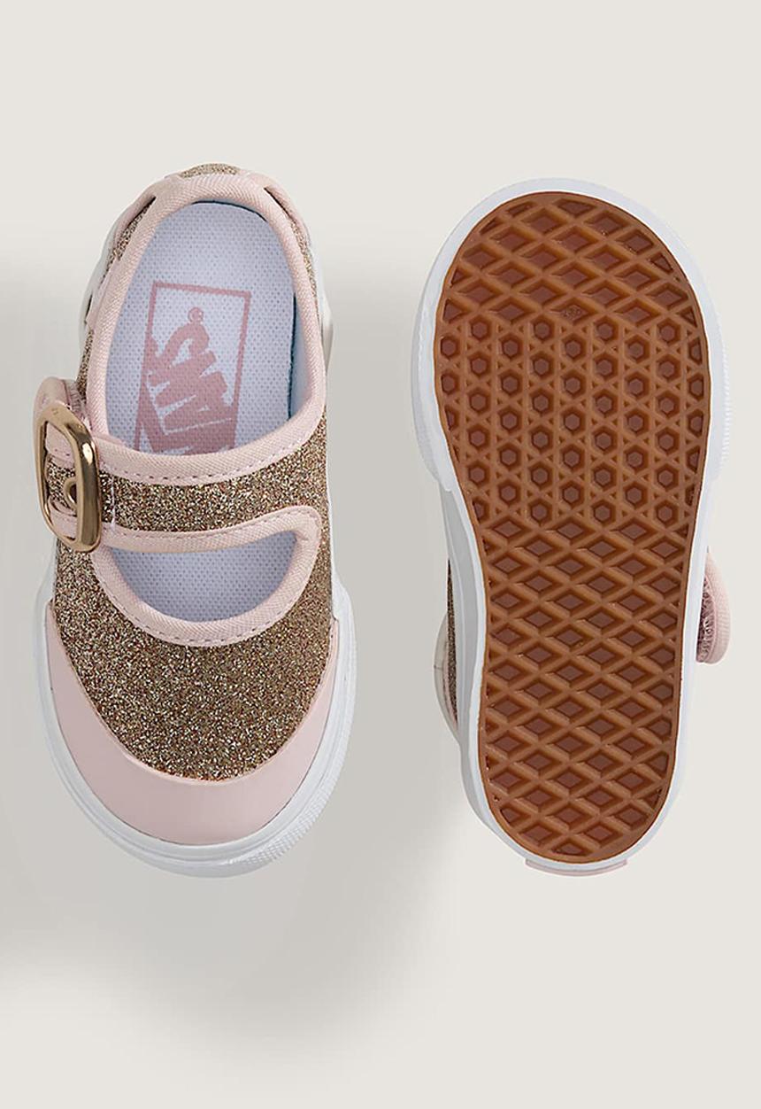 Infants Vans Mary Jane - Glitter Gold / Pale Petal Pink