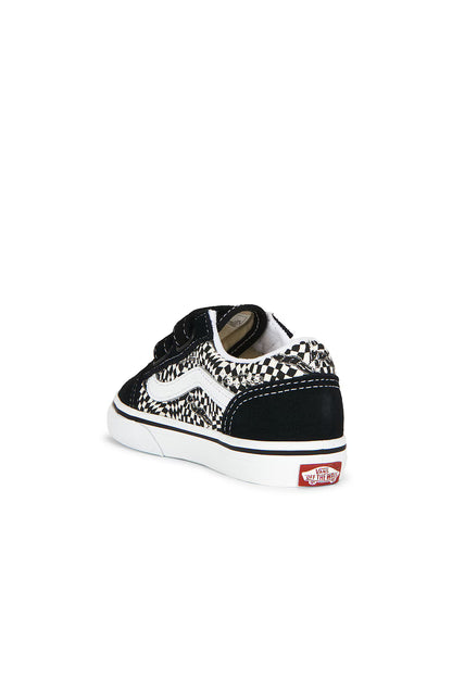Infants Vans Old Skool V - Warp Black / Marshmallow