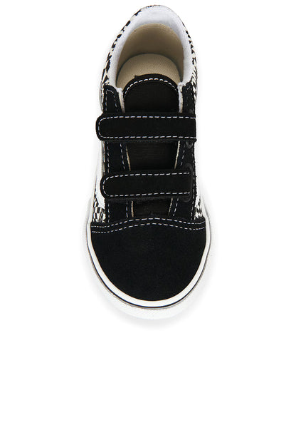 Infants Vans Old Skool V - Warp Black / Marshmallow