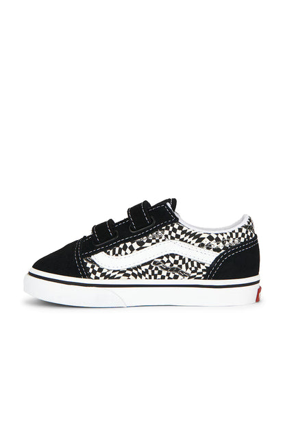 Infants Vans Old Skool V - Warp Black / Marshmallow