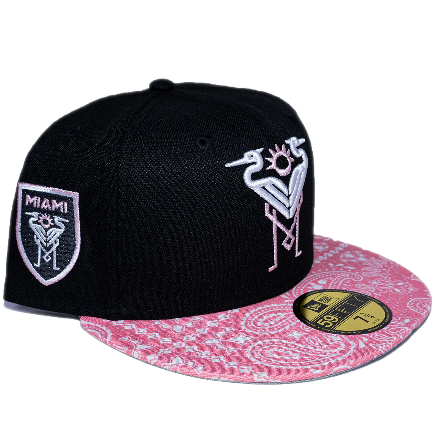 New Era Inter Miami 59Fifty Fitted Hat - Black/ Pink