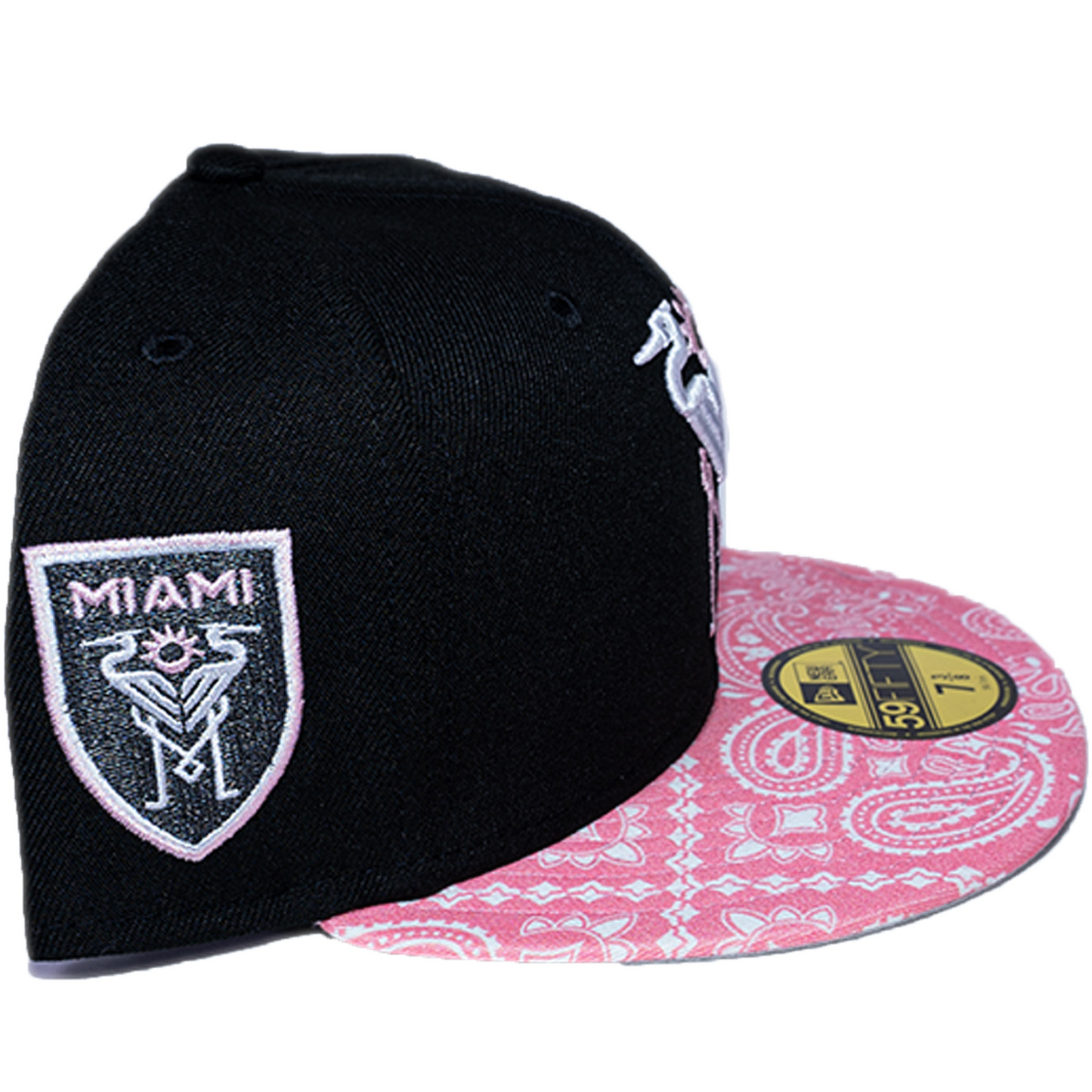 New Era Inter Miami 59Fifty Fitted Hat - Black/ Pink