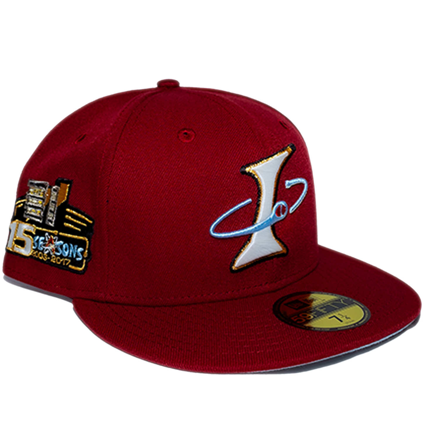 New Era Albuquerque Isotopes 59Fifty Fitted Hat - Red/ Grey