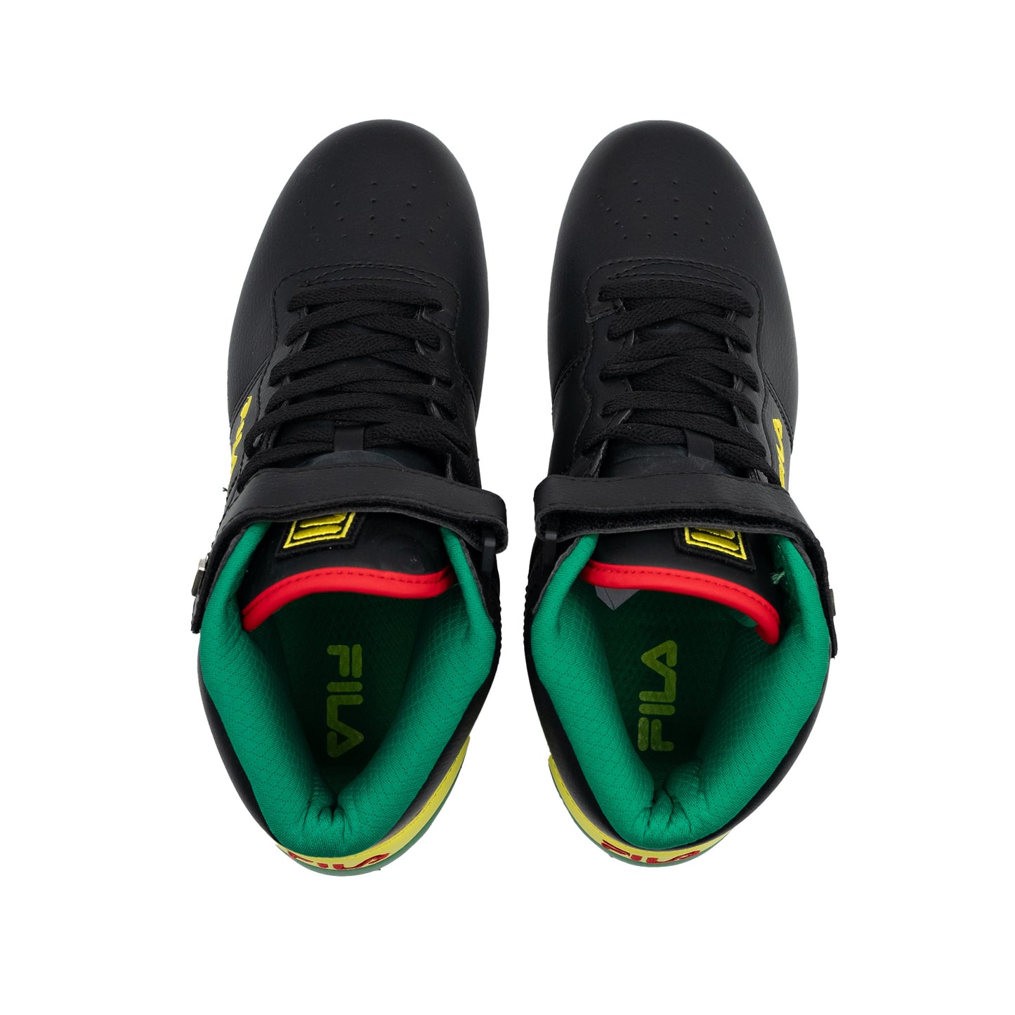 Men's Fila Vulc 13 - Black/Yellow/Green