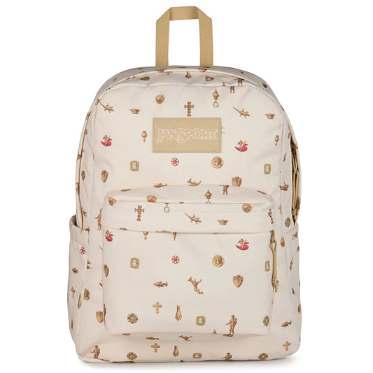 JanSport SuperBreak Plus Backpack - Gilded Relics / Moon Flower Gilded Relics Moon Flower