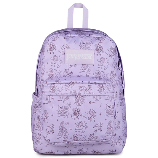 JanSport SuperBreak Plus Backpack - Horoscope Horizons / Pastel Lilac Horoscope Horizons Pastel Lilac