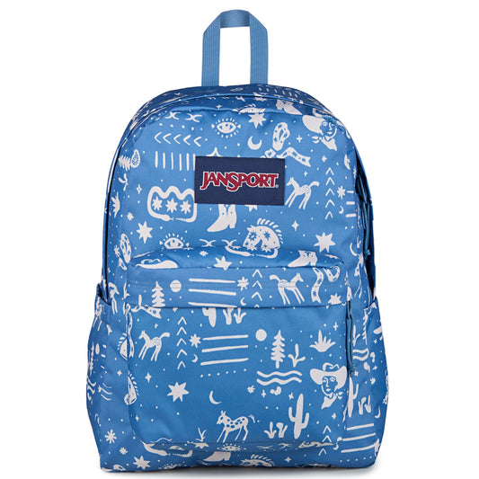 JanSport SuperBreak Plus Backpack - Yeehaw and Horse / Elemental Blue Yeehaw and Horse Elemental Blue