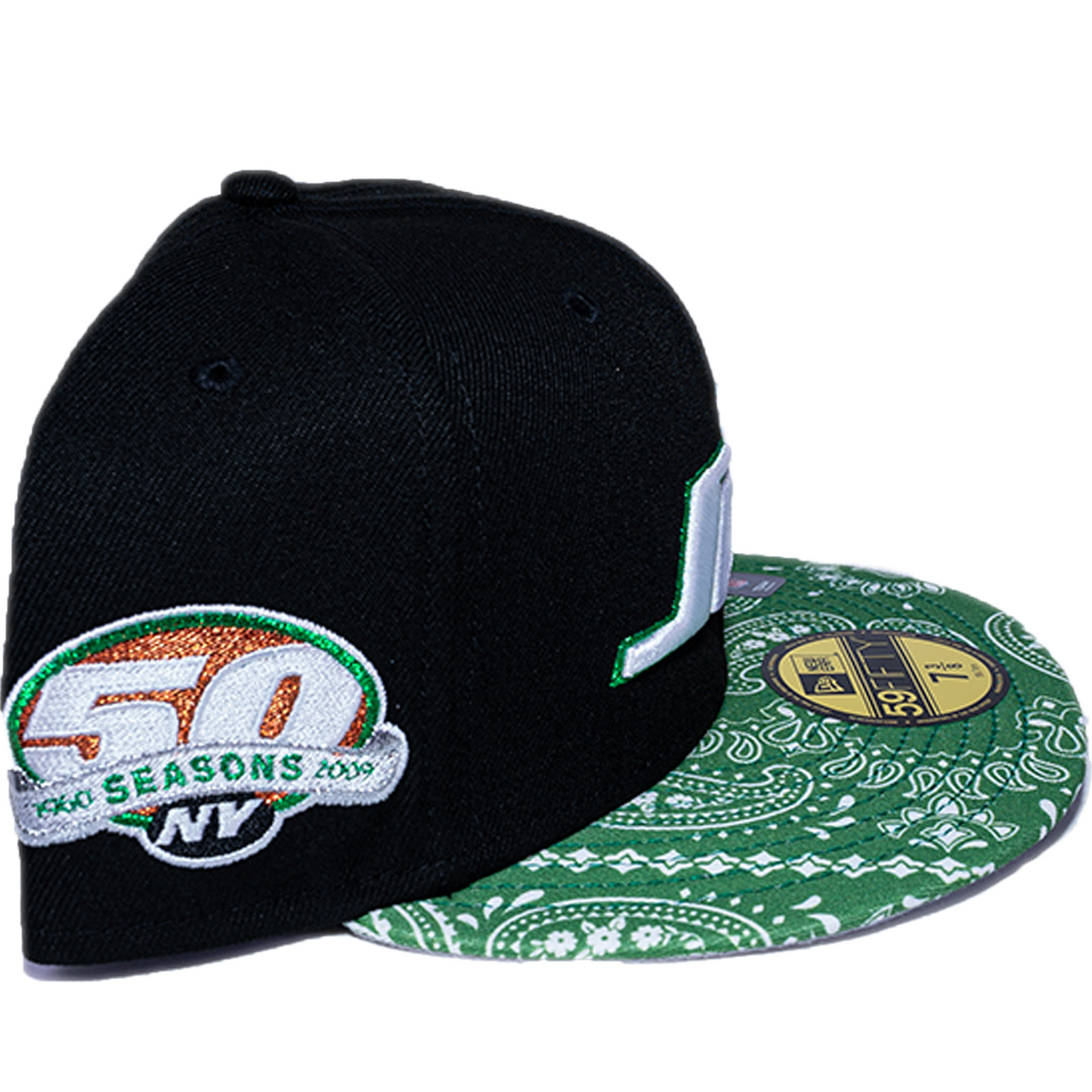 New Era New York Jets 59Fifty Fitted Hat - Black/ Green