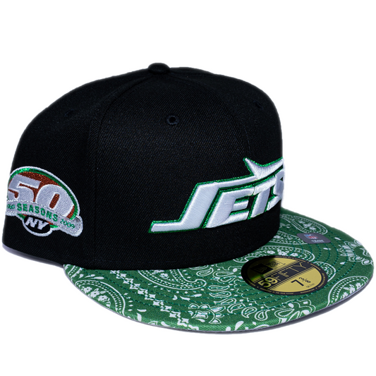 New Era New York Jets 59Fifty Fitted Hat - Black/ Green