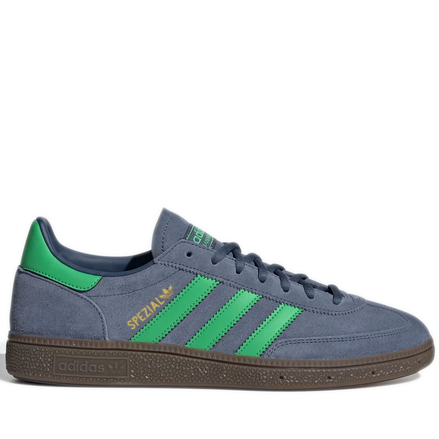 Adidas Handball Spezial Men's Shoes - Preloved Ink / Semi Screaming Green / Gold Metallic Side