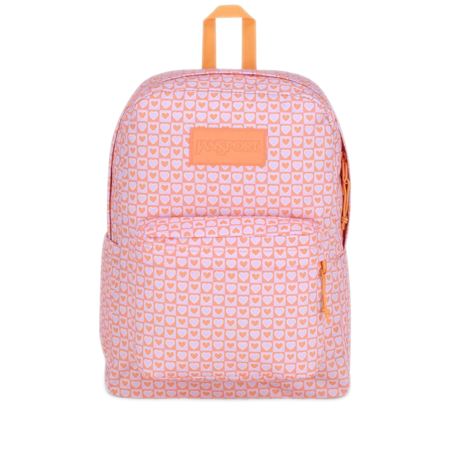 JanSport SuperBreak Backpack - Hyped Hearts Pink