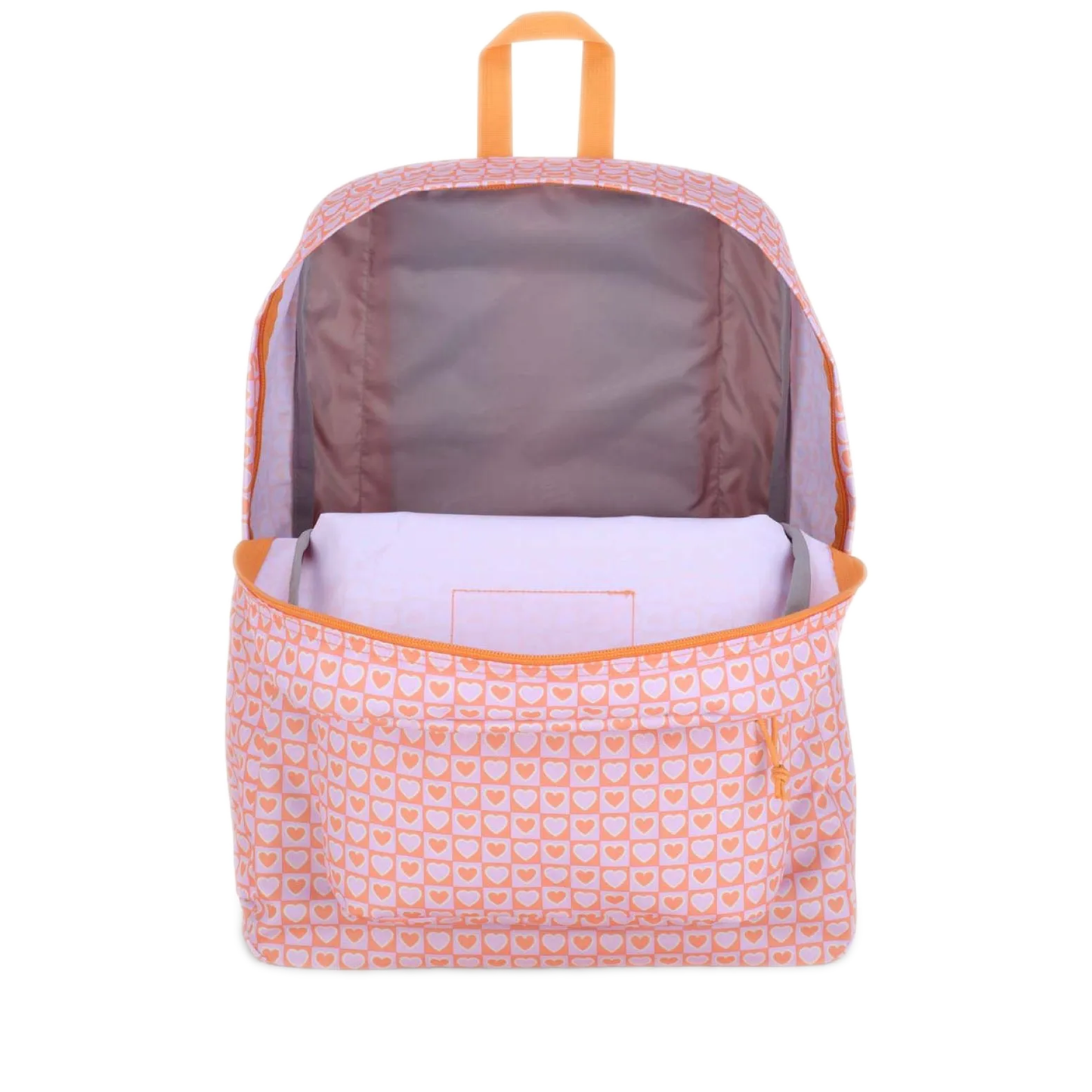 JanSport SuperBreak Backpack - Hyped Hearts Pink