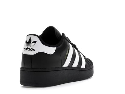 Grade School Adidas Superstar XLG J Shoes - Black/White/Gold