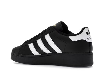 Grade School Adidas Superstar XLG J Shoes - Black/White/Gold