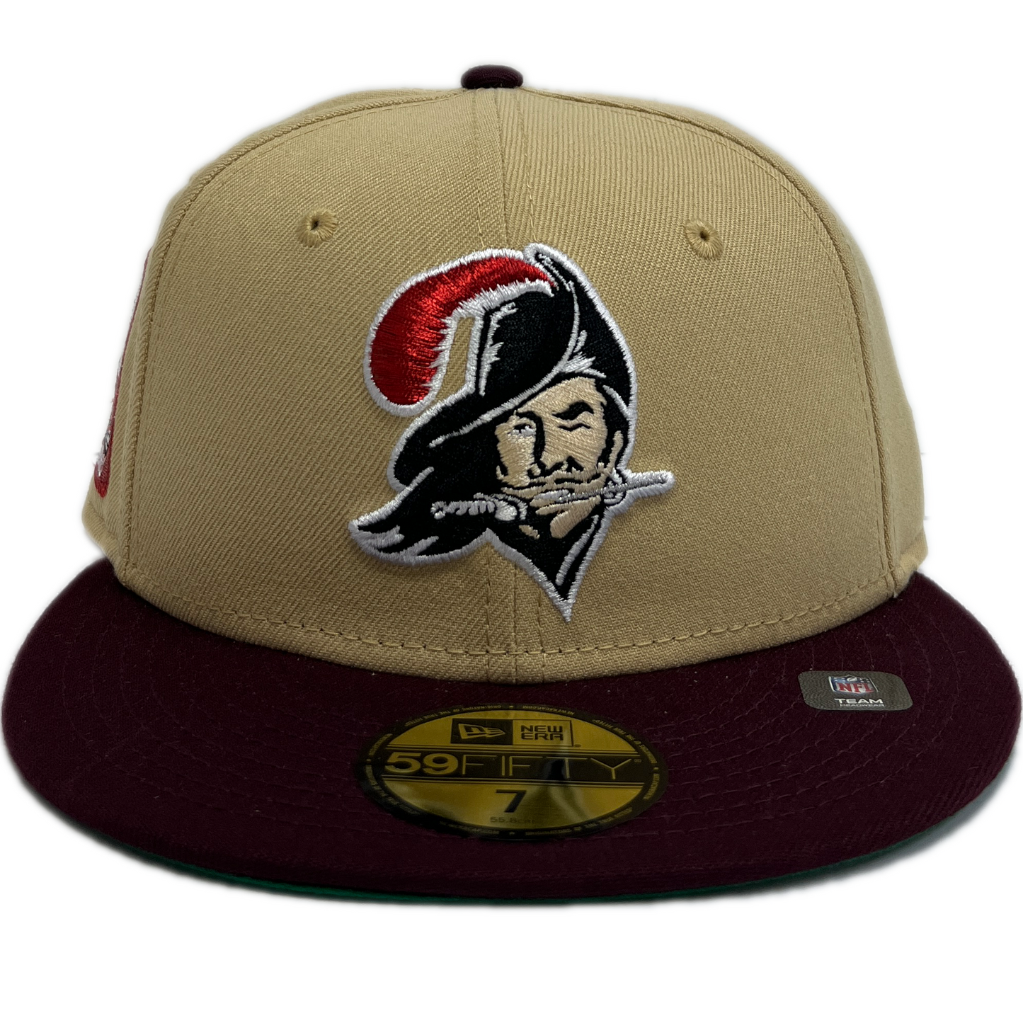 New Era Tampa Bay Buccaneers 59Fifty Fitted Hat - Cream/ Maroon
