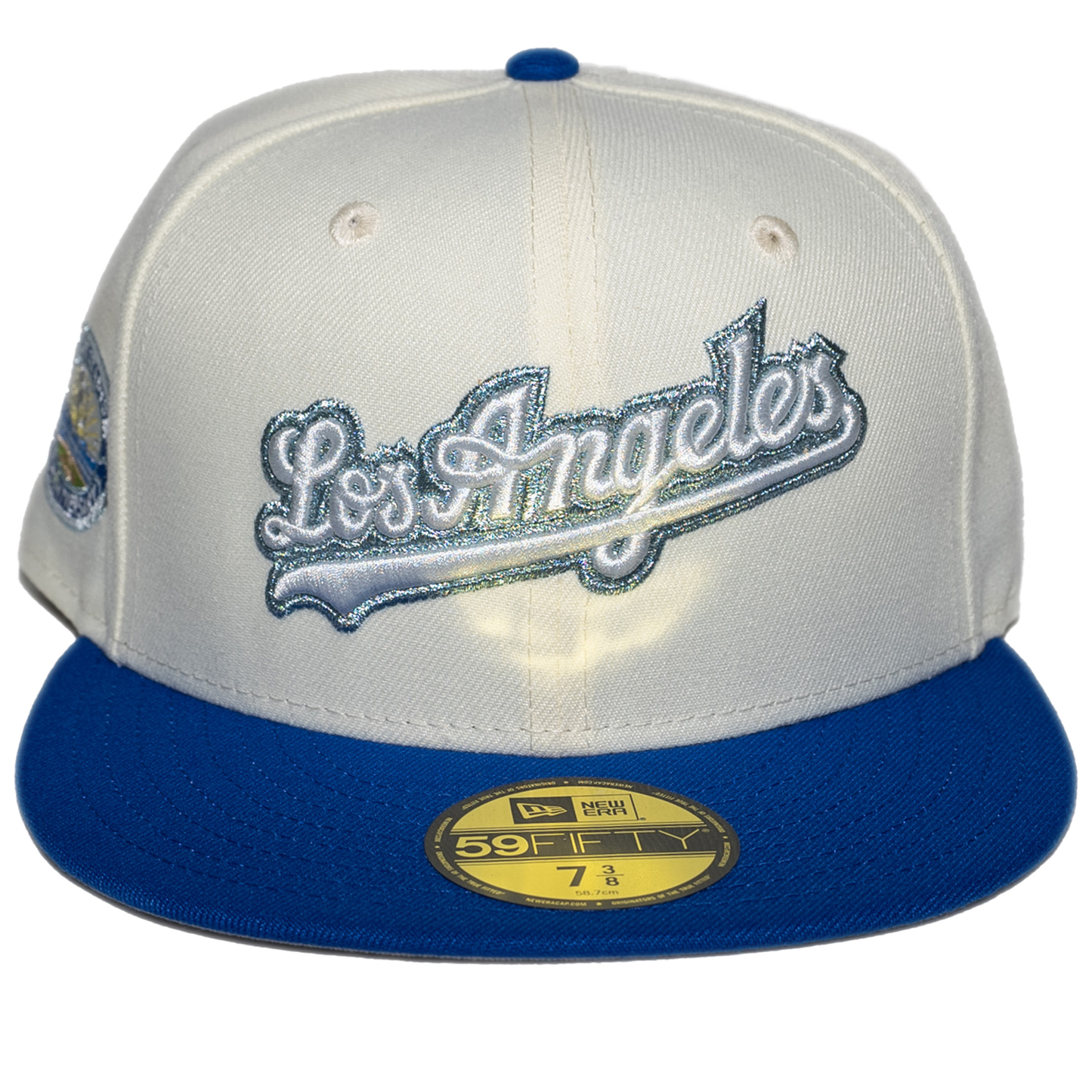 New Era Los Angeles Dodgers 59Fifty Fitted Hat - Chrome/ Blue