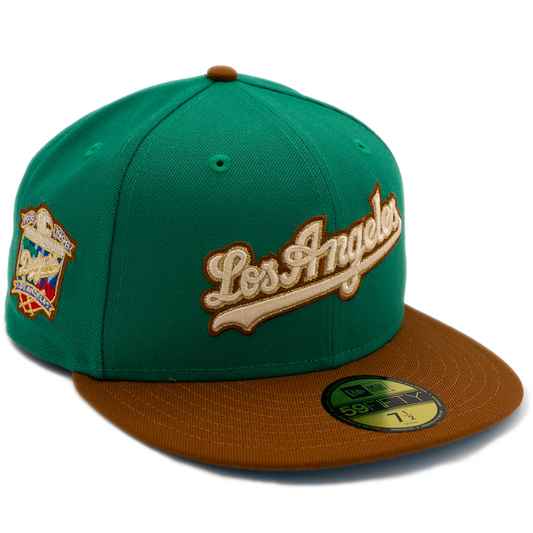 New Era Los Angeles Dodgers 59Fifty Fitted Hat - Green/ Peanut