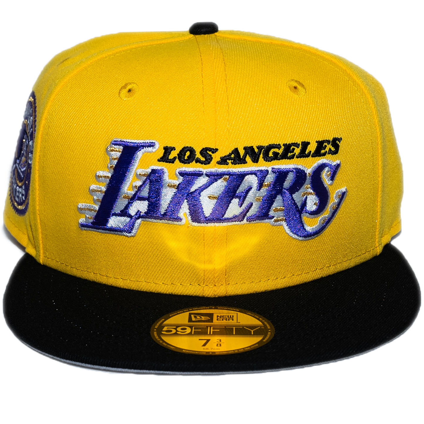 New Era Los Angeles Lakers 59Fifty Fitted Hat - Yellow/ Black