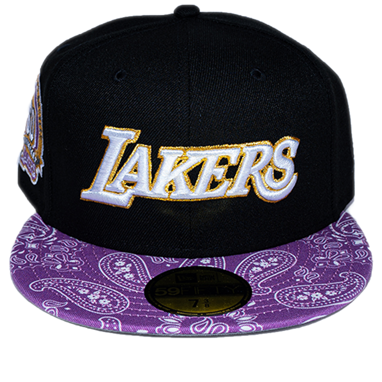 New Era Los Angeles Lakers 59Fifty Fitted Hat - Black/ Purple