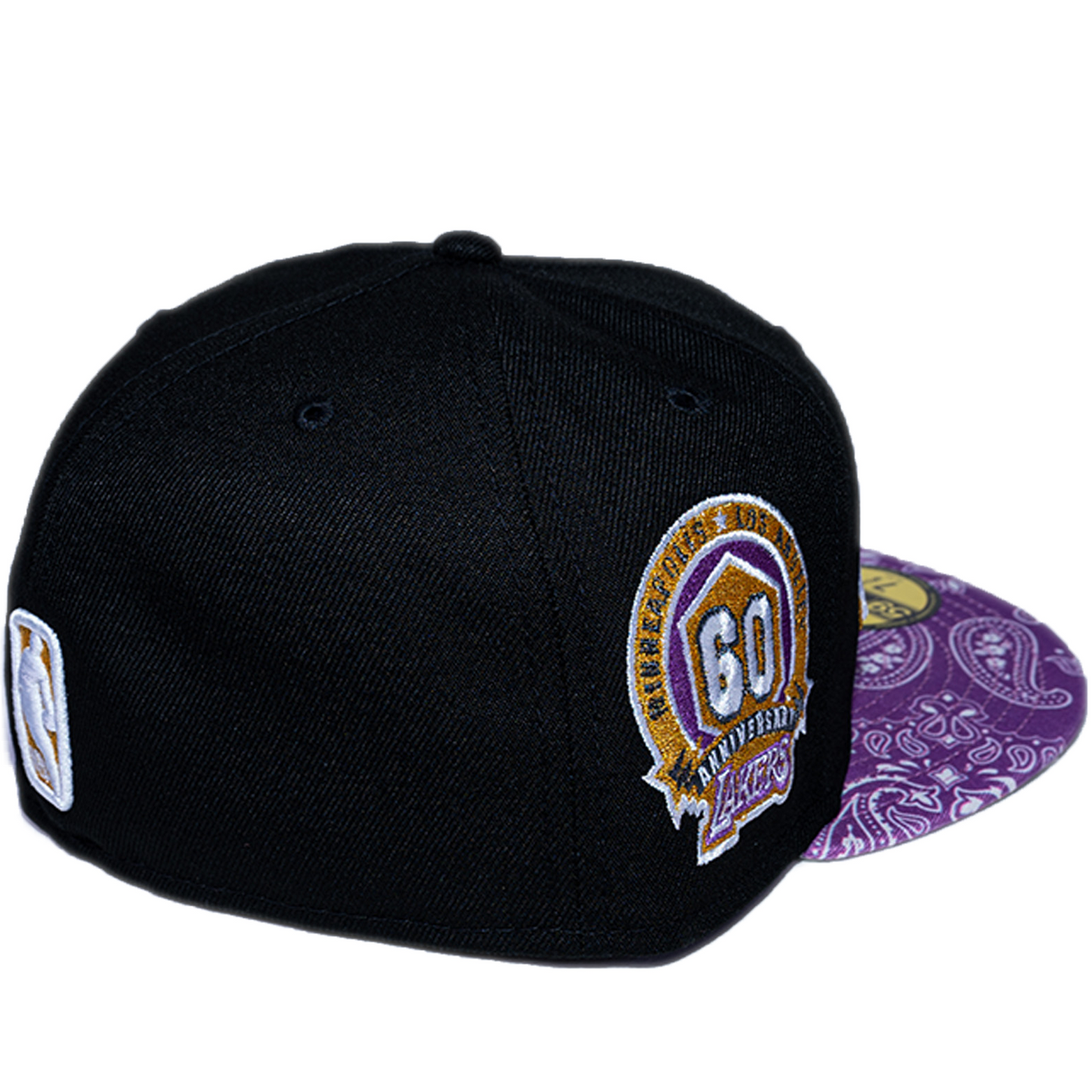 New Era Los Angeles Lakers 59Fifty Fitted Hat - Black/ Purple