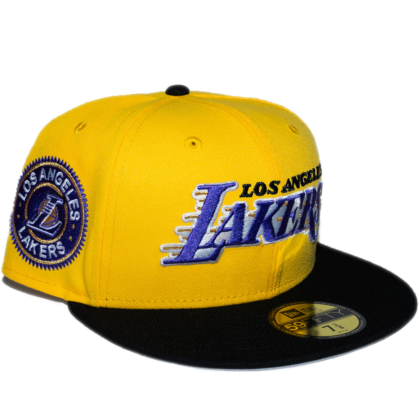 New Era Los Angeles Lakers 59Fifty Fitted Hat - Yellow/ Black