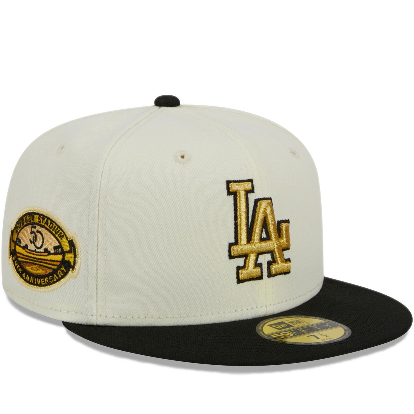 New Era Los Angeles Dodgers City Icon 59FIFTY Fitted Hat - White/ Black/ Grey