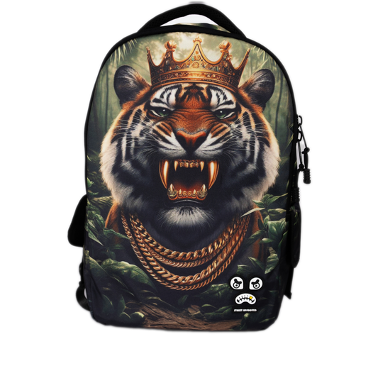 Streetz Iz Watchin King Of The Jungle Backpack - Black