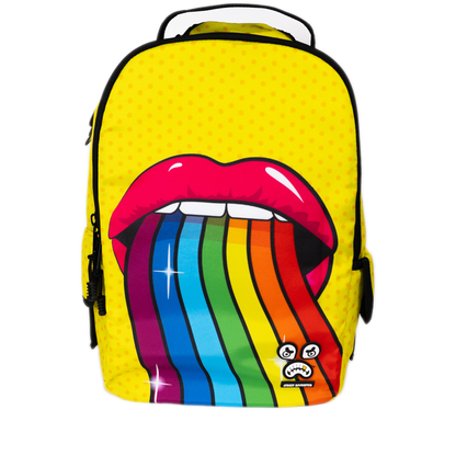 Streetz Iz Watchin Rainbow Lips Backpack - Multicolor
