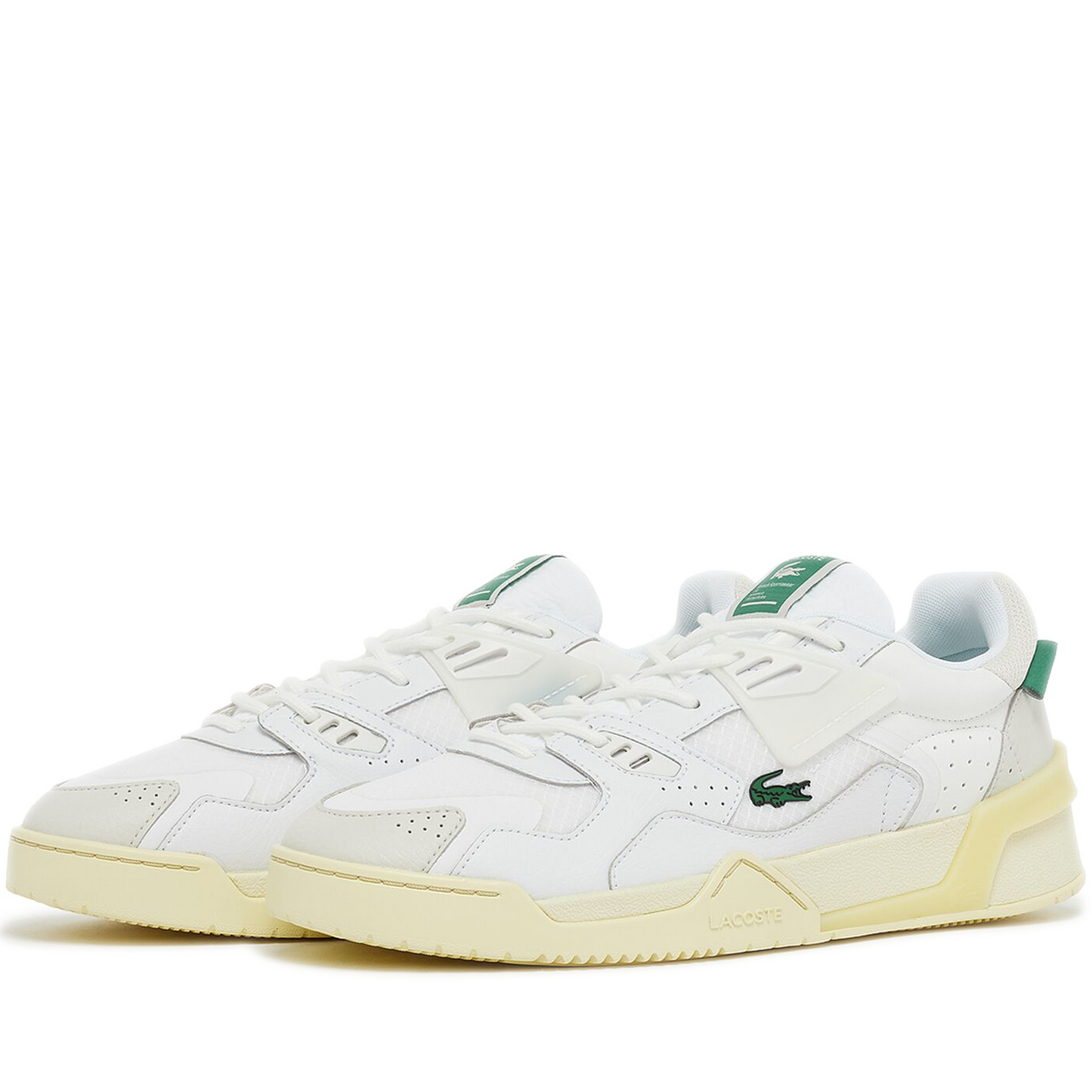 Men's Lacoste LT 125 Sneakers - White/ Light Yellow