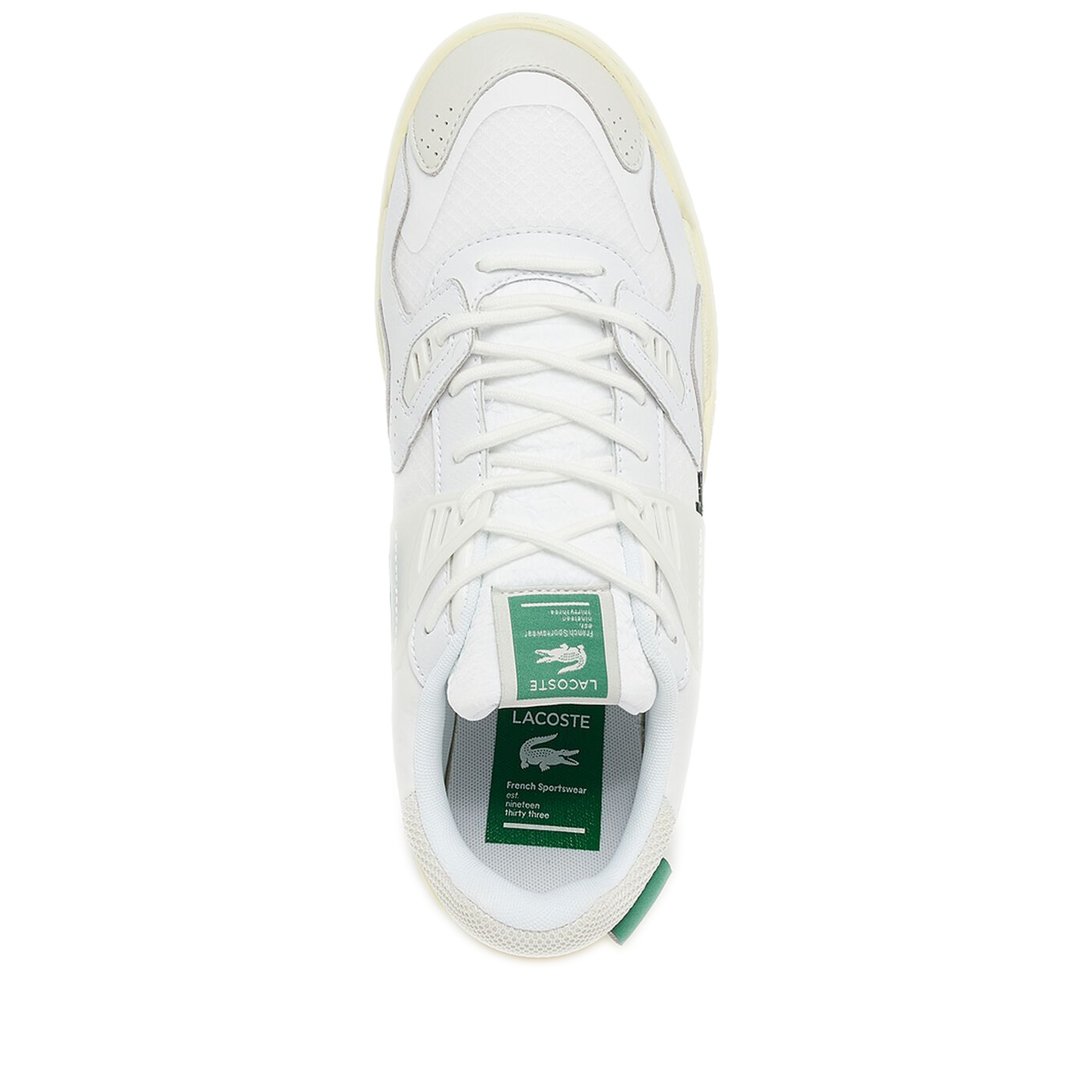 Men's Lacoste LT 125 Sneakers - White/ Light Yellow