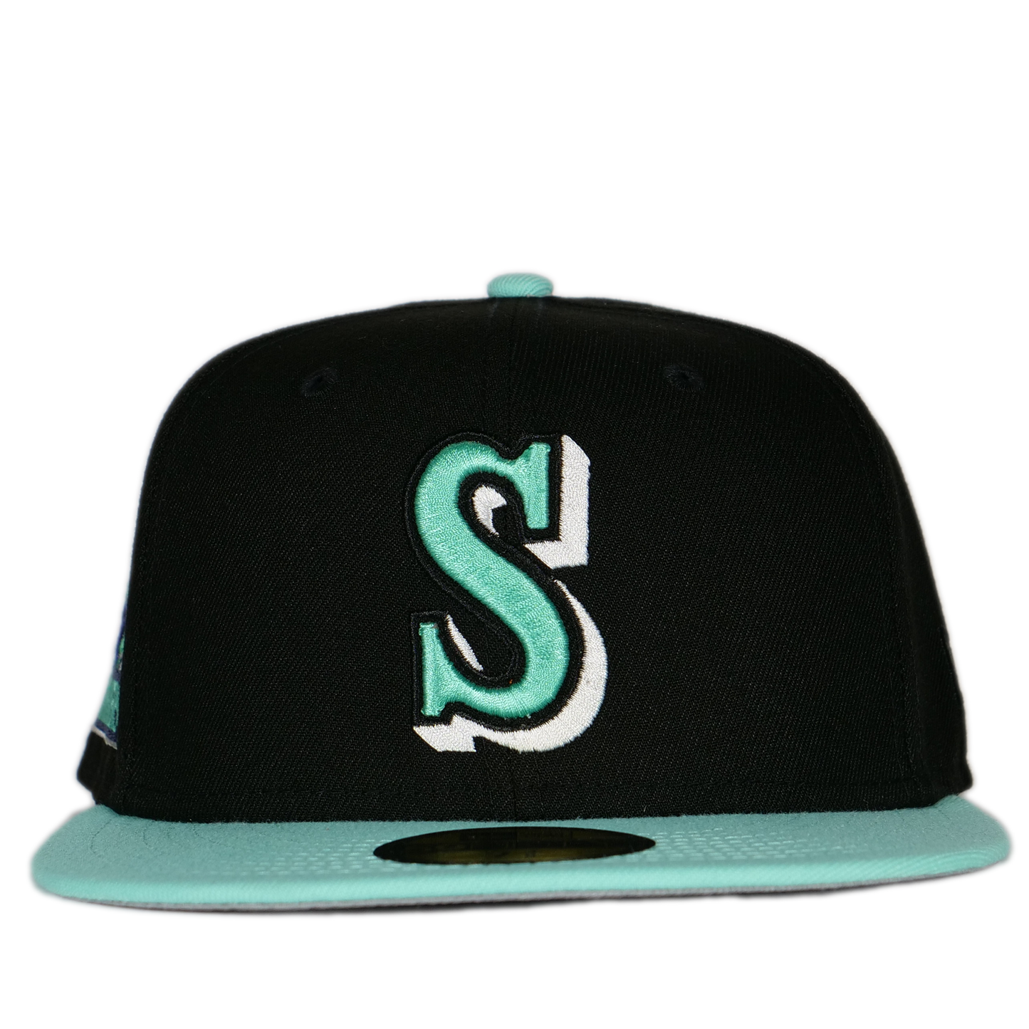 New Era Seattle Mariners 59Fifty Fitted Hat - Black/ Mint/ Grey