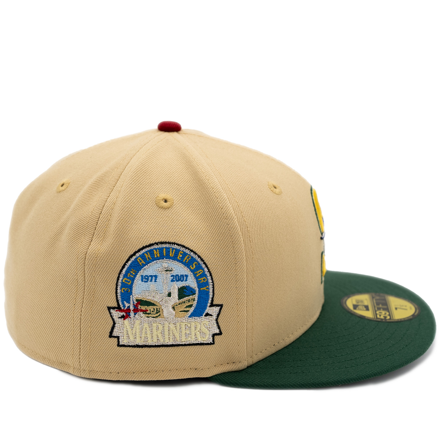 New Era Seattle Mariners 59Fifty Fitted Hat - Cream/ Green