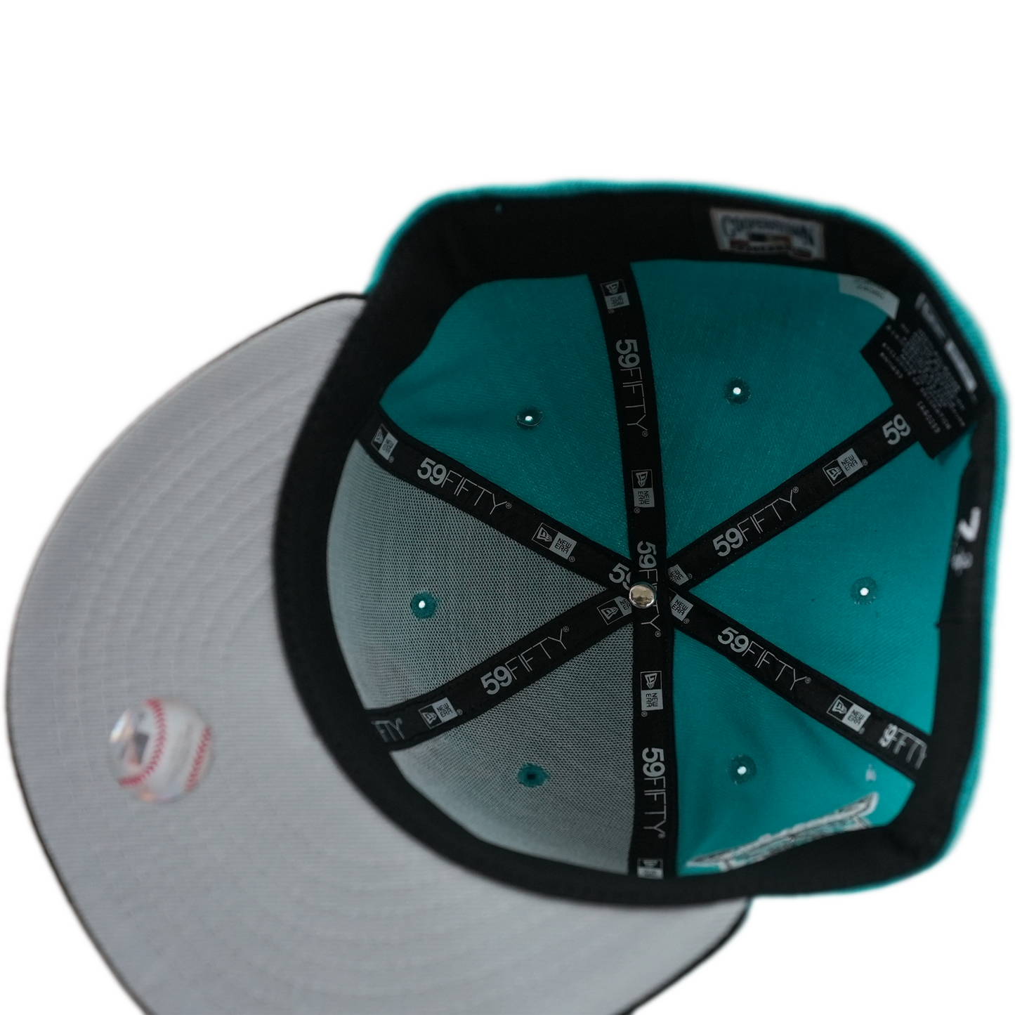 New Era Florida Marlins 59Fifty Fitted Hat - Teal/ Black