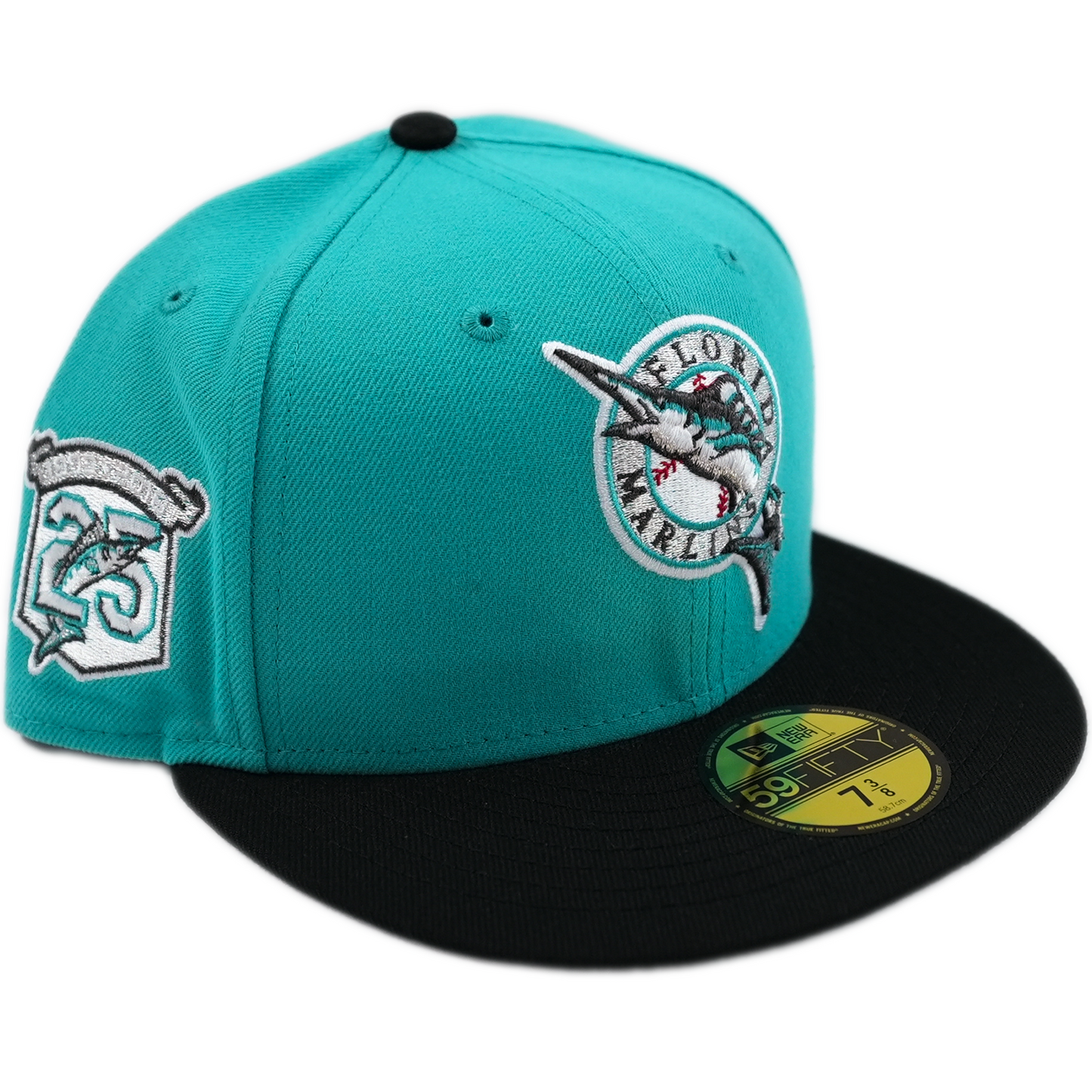 New Era Florida Marlins 59Fifty Fitted Hat - Teal/ Black