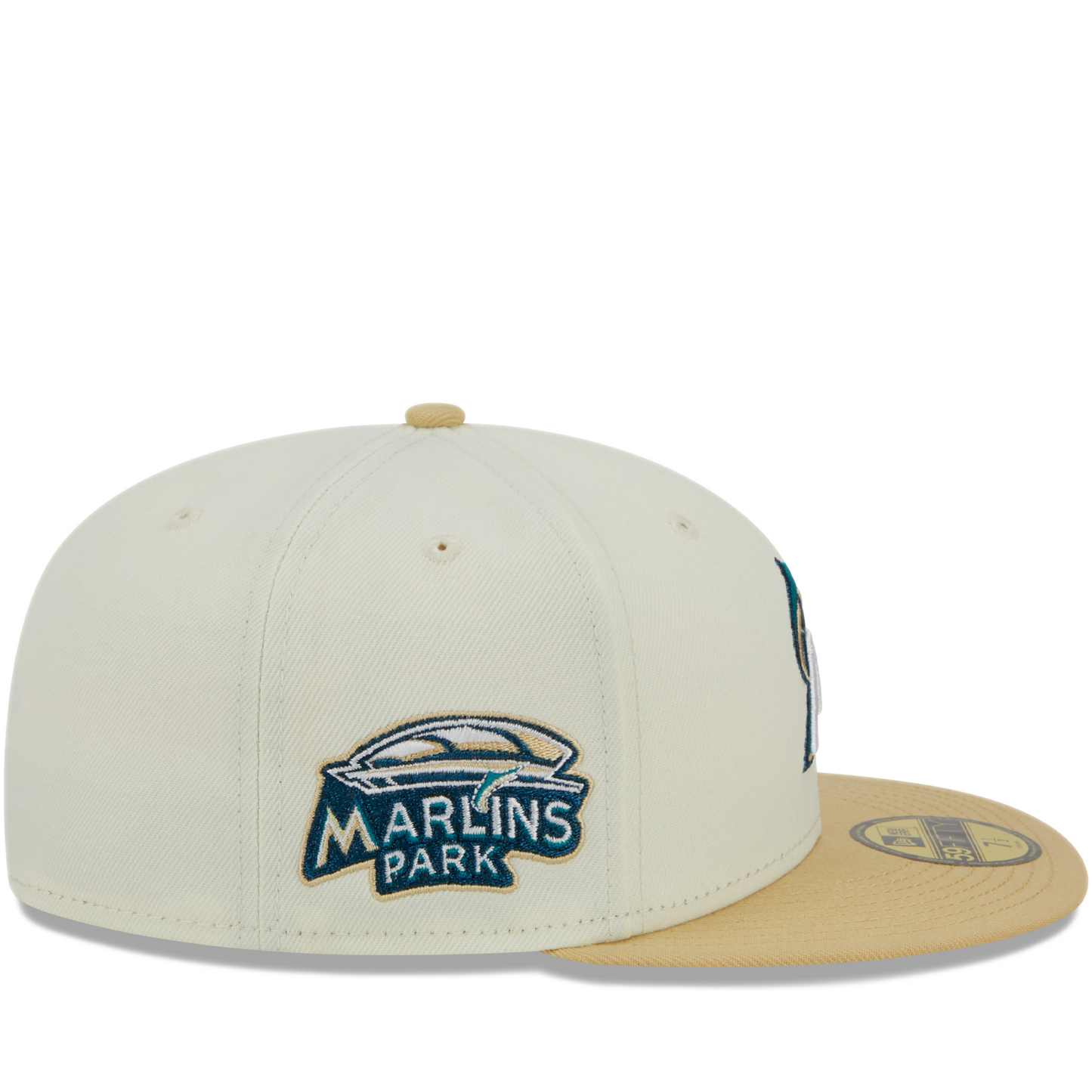 New Era Miami Marlins City Icon 59FIFTY Fitted Hat - White/ Cream