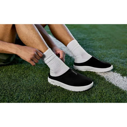 Men's OOFOS OOcoozie Sport Mule - White/Black